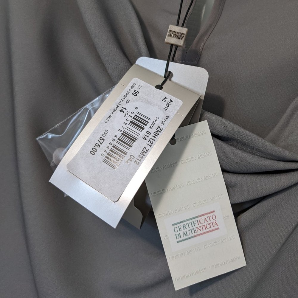 Armani Collezioni  Silk Sleeveless Blouse - Picture 7 of 10